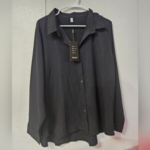 Diosun Black Button Down Blouse!